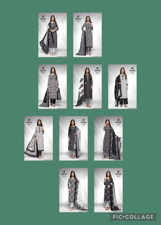 Aaliza Black And White Vol 2 By Deeptex Printed Pure Cotton Dress Material Suppliers In Mumbai